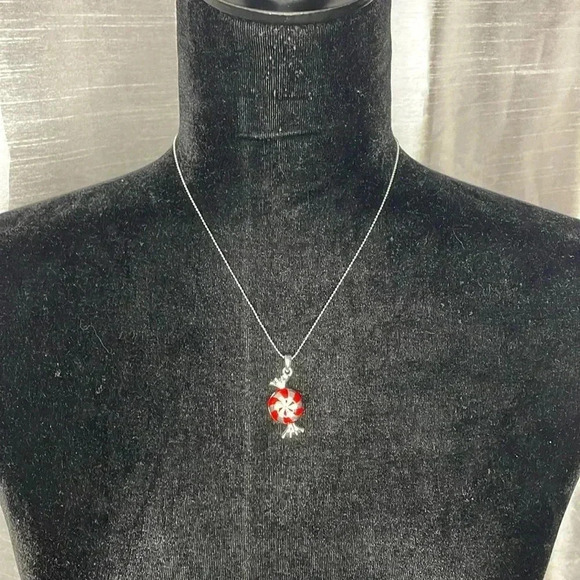 Lauren-Spencer Peppermint Candy Necklace - Picture 1 of 7